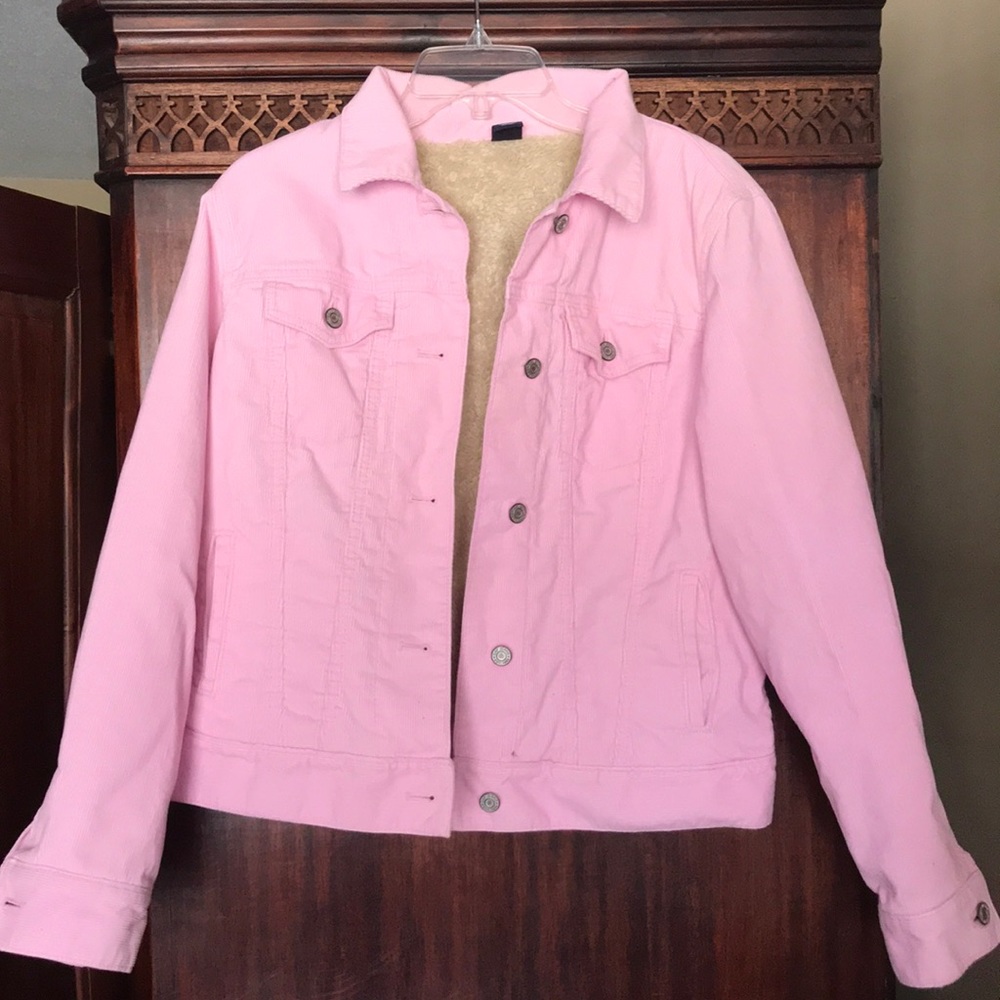 GAP Corduroy Faux Fur Lined Jacket